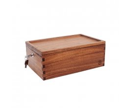Dřevěná uzamykatelná skříňka Marley Natural Lock Stash Box