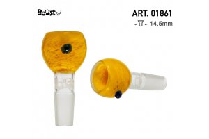 Skleněný kotlík k bongu Boost, žlutý, 14.5mm