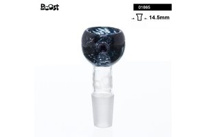 Skleněný kotlík k bongu Boost, černý, 14.5mm