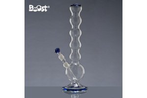 Skleněný bong Boost Bubble průhledný, 47cm