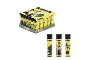 G-Rollz Clipper | Banksy's Graffiti zapalovače, žluté | box 30ks