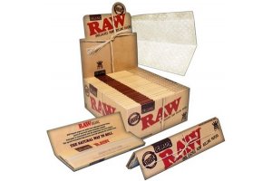 Papírky RAW ORGANIC King Size SLIM 32ks v balení | box 50ks