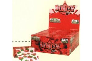 Papírky Juicy Jay´s Malina rolls 5m v balení, box 24ks