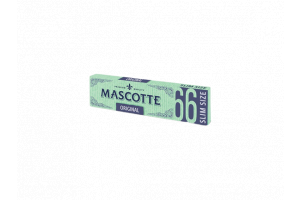 Papírky Mascotte Slim 66, krátké, úzké, bílé, 50ks v balení