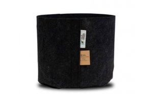 ROOT POUCH BLACK - Textilní květináč 3,8L