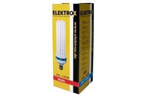 Úsporná CFL lampa ELEKTROX 125W, na růst i květ