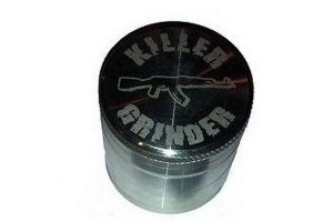 Drtička KILLER 40mm stříbrná, kovová, se sítkem, 4 dílná